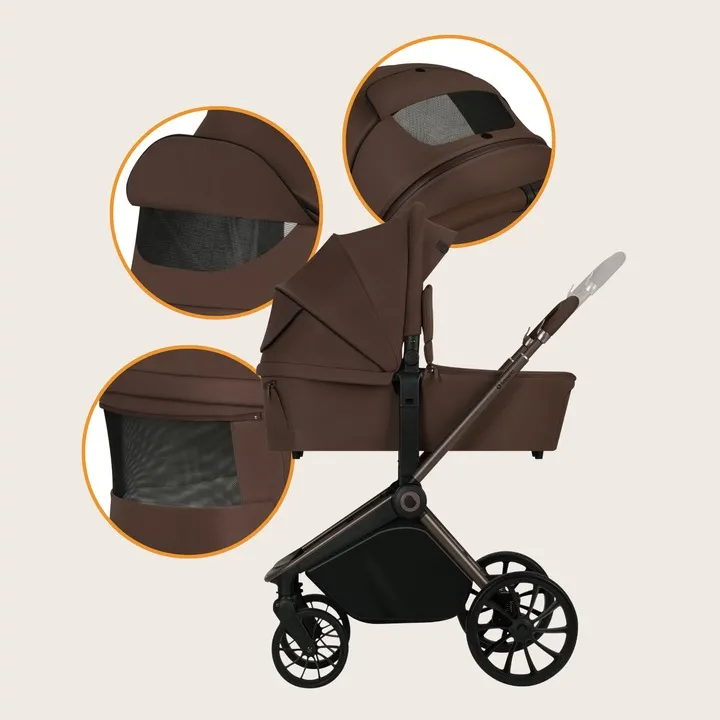 Універсальна коляска 3 в 1 Lionelo MIKA PLUS 3IN1 MOCHA MOUSSE — Photo 7