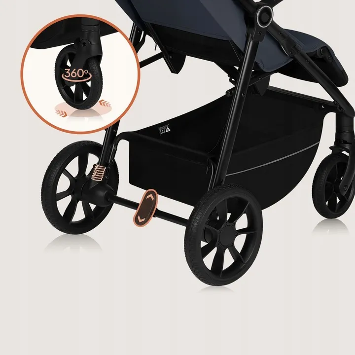 Прогулянкова коляска Lionelo IVA GREY GRAPHITE — Photo 8