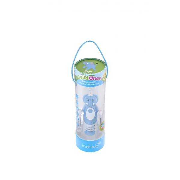 Електрична зубна щітка Sonic Toothbrush (0-10 років) - Слоник, (Brush-baby) — Photo 9
