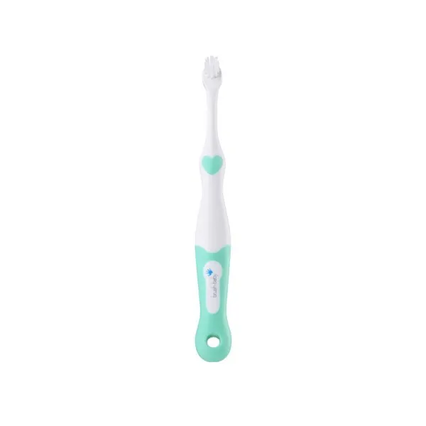 Зубна щітка від 0 до 18 місяців First Brush (2 шт) - Teal, (Brush-baby) — Photo 8