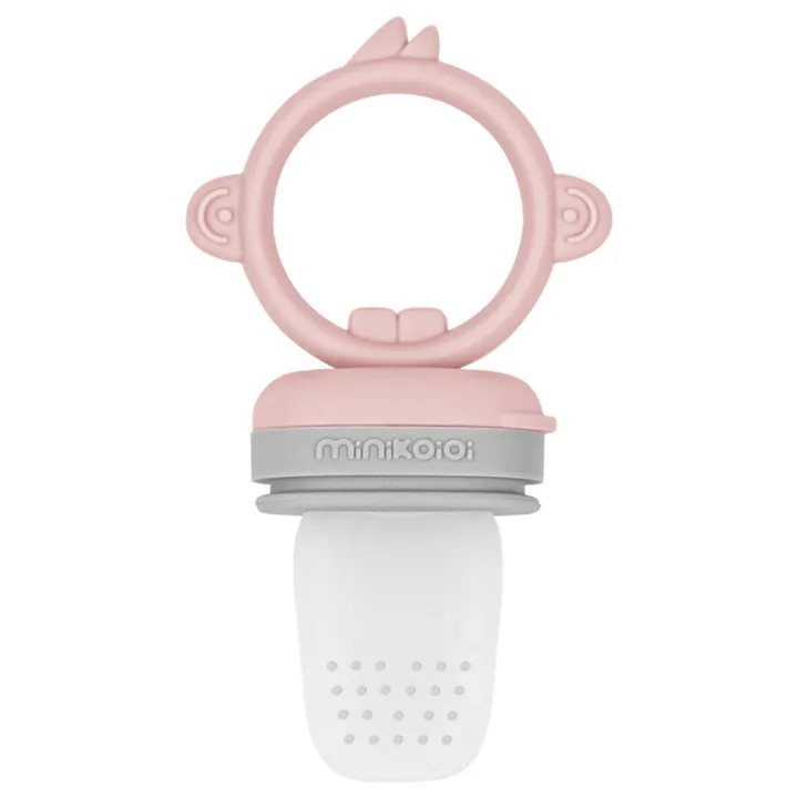 Ніблер силіконовий MinikOiOi Pulps - Pinky Pink / Powder Grey