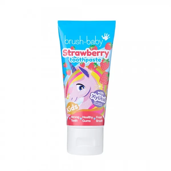 Зубна паста Unicorn Strawberry (3+), (Brush-baby) — Photo 2