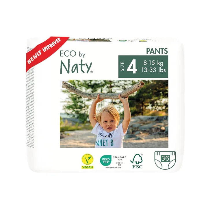 Органічні підгузки-трусики Eco by Naty Розмір 4 (від 8 до 15 кг) 36 шт — Photo 8