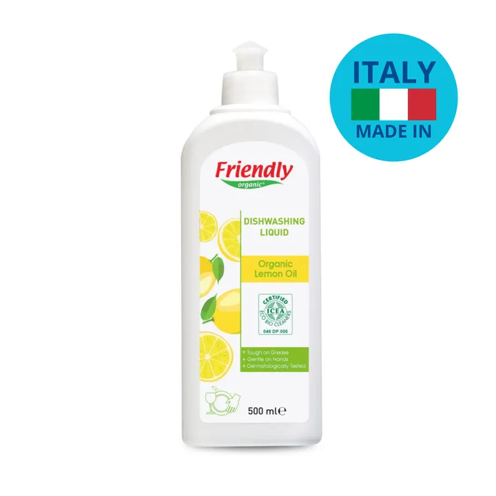 Органічний засіб для миття посуду Friendly Organic з лимонним соком 500 мл — Photo 8