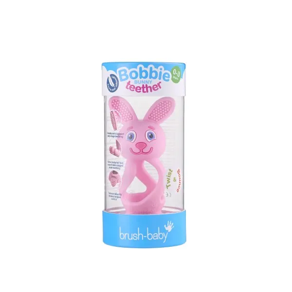 Прорізувач для зубів Bobbie Bunny Teether (Rose) рожевий — Photo 5