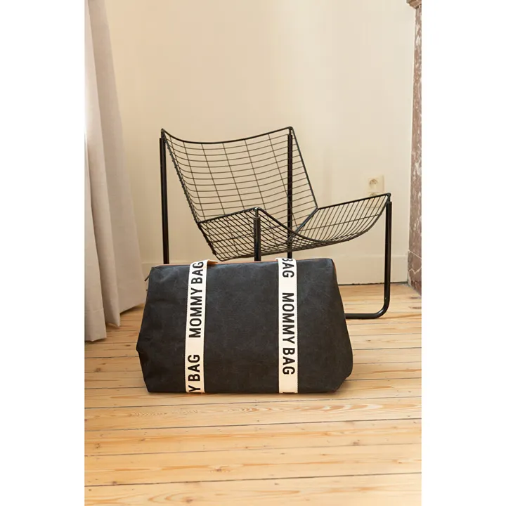 Сумка Childhome Mommy bag Signature canvas black, арт. CWMBBSCBL — Photo 20