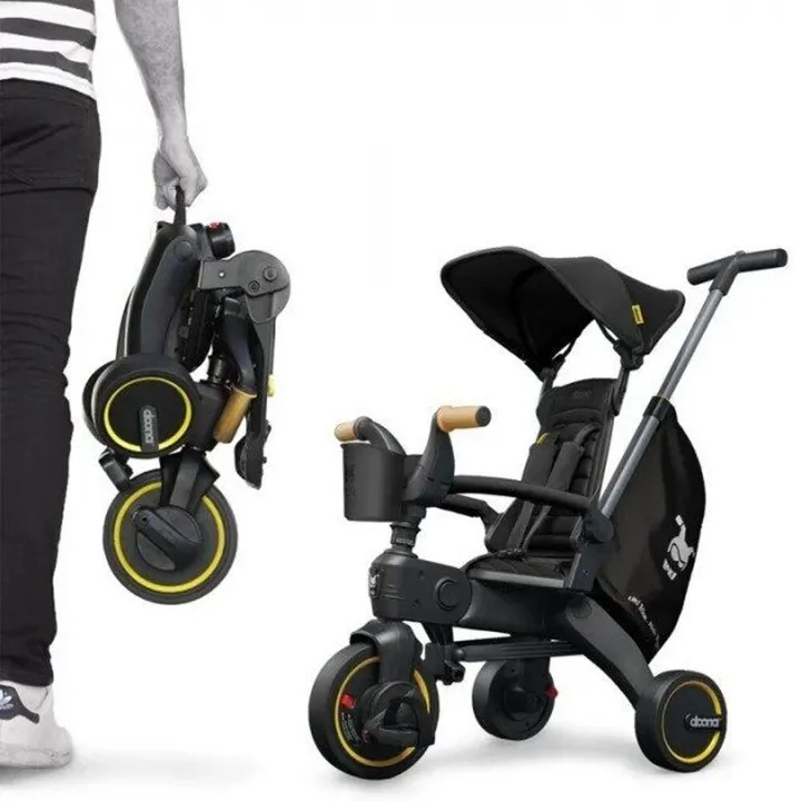 Складний триколісний велосипед Doona Liki Trike S5 /Nitro Black — Photo 13