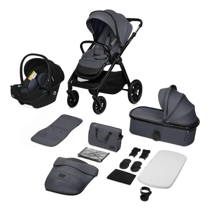 Універсальна коляска 3 в 1 Lionelo LAYLA 3IN1 GREY STONE — Photo 11