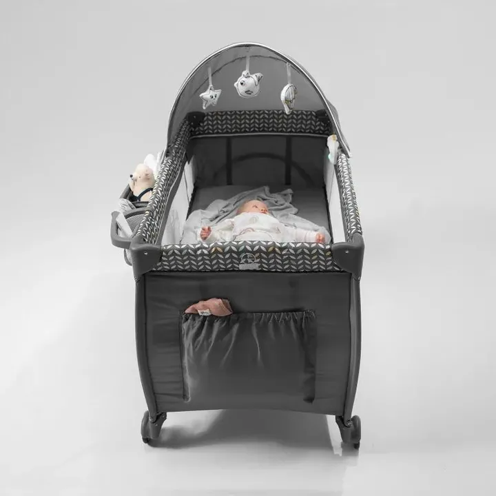 Ліжечко-манеж Lionelo SVEN PLUS BEIGE OLIVE — Photo 6