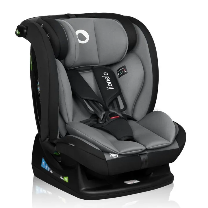 Дитяче автокрісло Lionelo IZZY I-SIZE BLACK GREY — Photo 3