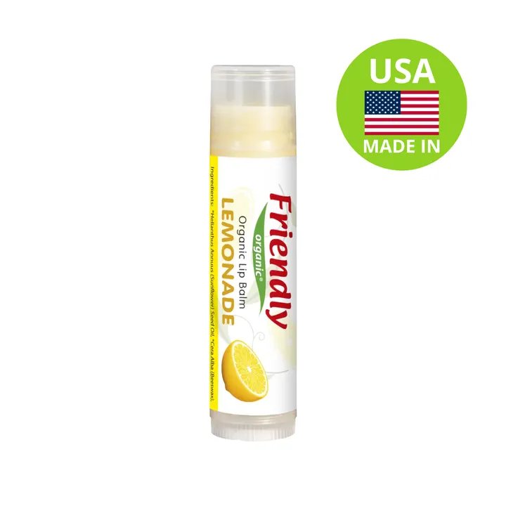 Органічний бальзам для губ Friendly Organic лимонад 4,25 гр — Photo 6