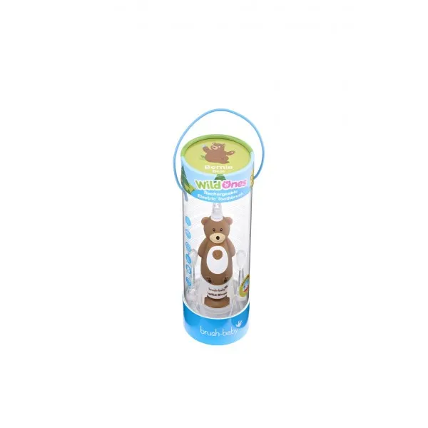 Електрична зубна щітка Sonic Toothbrush (0-10 років) - Ведмедик, (Brush-baby) — Photo 8