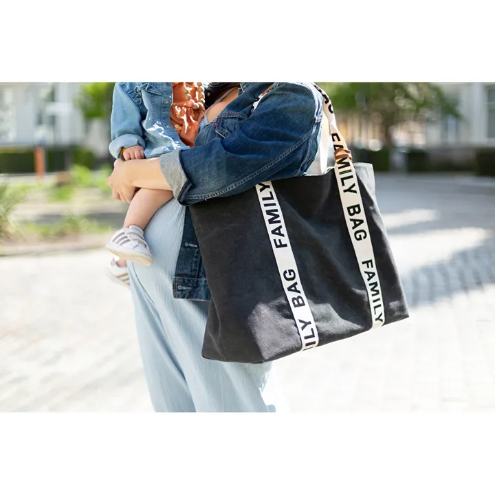 Сумка Childhome Family bag canvas black, арт. CWFBSCBL — Photo 19