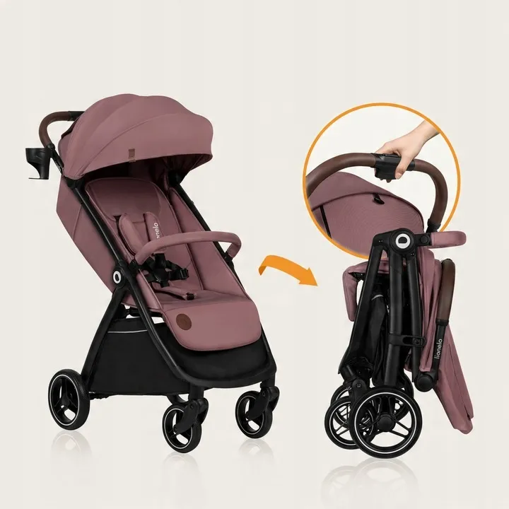 Прогулянкова коляска Lionelo INGRID PINK MUAVE — Photo 11