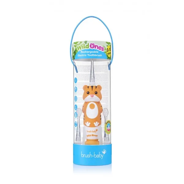 Електрична зубна щітка Sonic Toothbrush (0-10 років) - Тобі Тигрик, (Brush-baby) — Photo 6