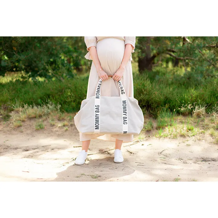 Сумка Childhome Mommy bag Signature canvas off white, арт. CWMBBSCOW — Photo 20