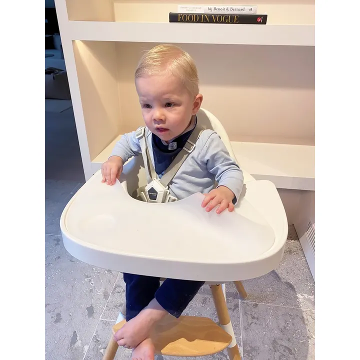 Стілець для годування Childhome Evolu 2 з бампером natural/white, арт. CHEVOCHNW — Photo 21