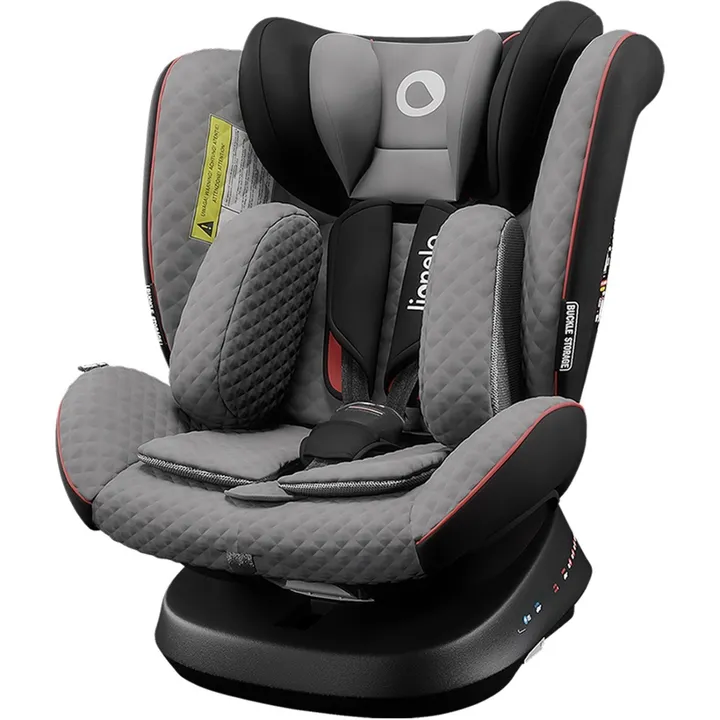 Дитяче автокрісло Lionelo BASTIAAN ONE GREY STONE BLACK — Photo 3
