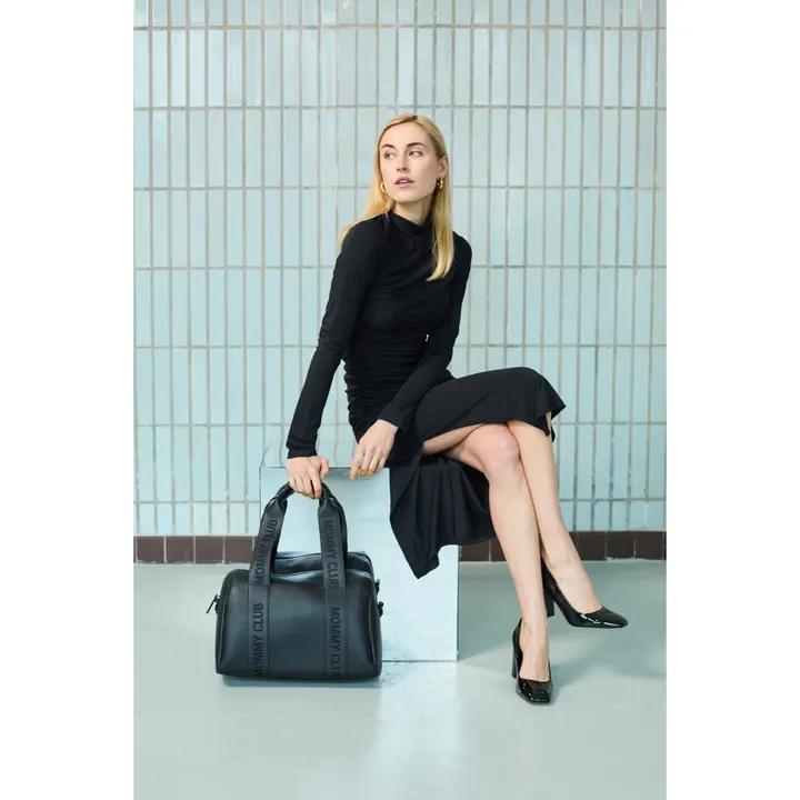 Сумка Childhome Mommy club Signature vegan leather black, арт. CWMCSLBL — Photo 16