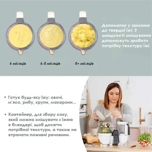 Блендер-пароварка Babymoov Nutribaby+ Grey — Photo 17
