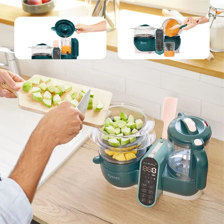 Блендер-пароварка Babymoov Nutribaby+ Opal green — Photo 18