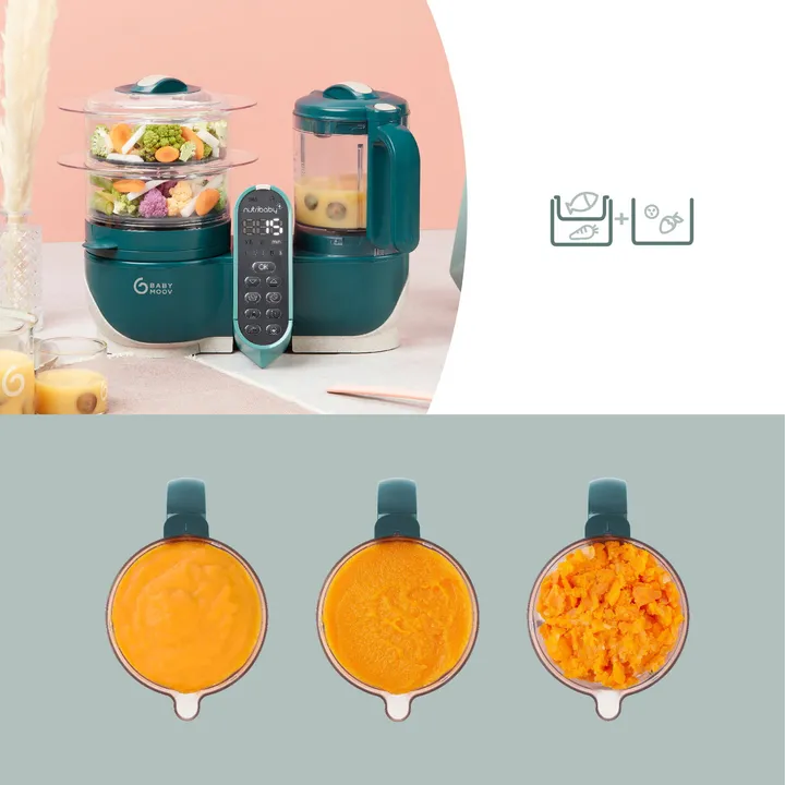 Блендер-пароварка Babymoov Nutribaby+ Opal green — Photo 21