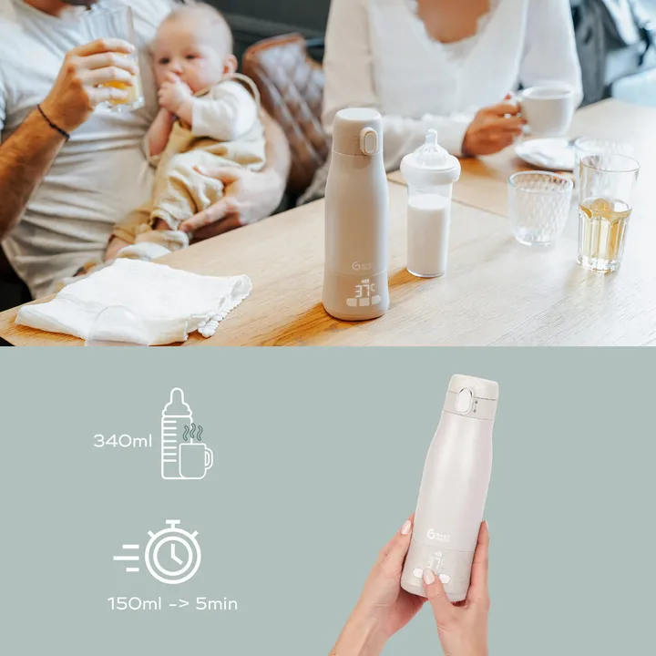 Термос підігрівач для сумішей Moov &amp; Feed бездротовий бежевий — Photo 14