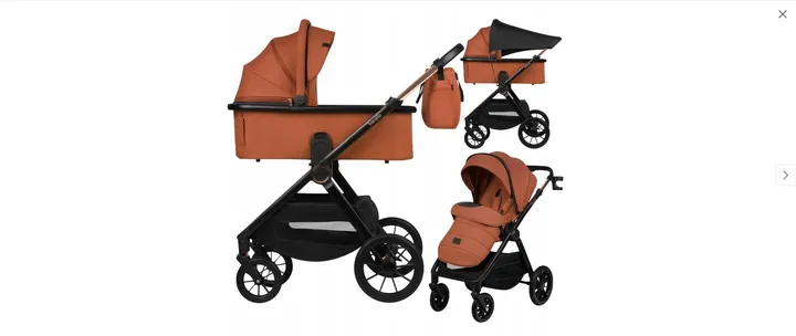 Універсальна коляска 2 в 1 Lionelo MIKA PLUS 2IN1 BROWN RUST — Photo 6