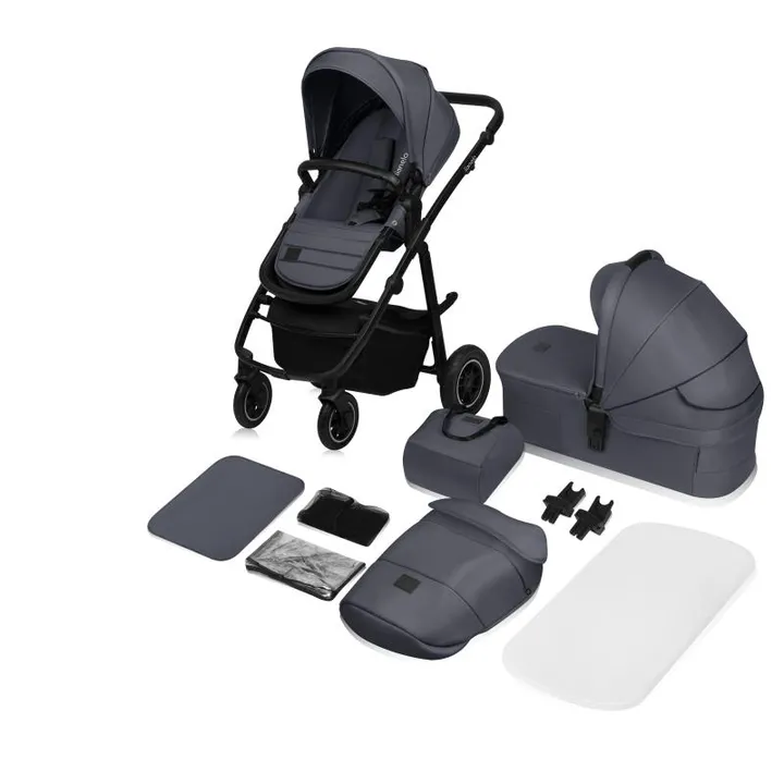 Універсальна коляска 2 в 1 Lionelo AMBER PLUS GREY GRAPHITE — Photo 9