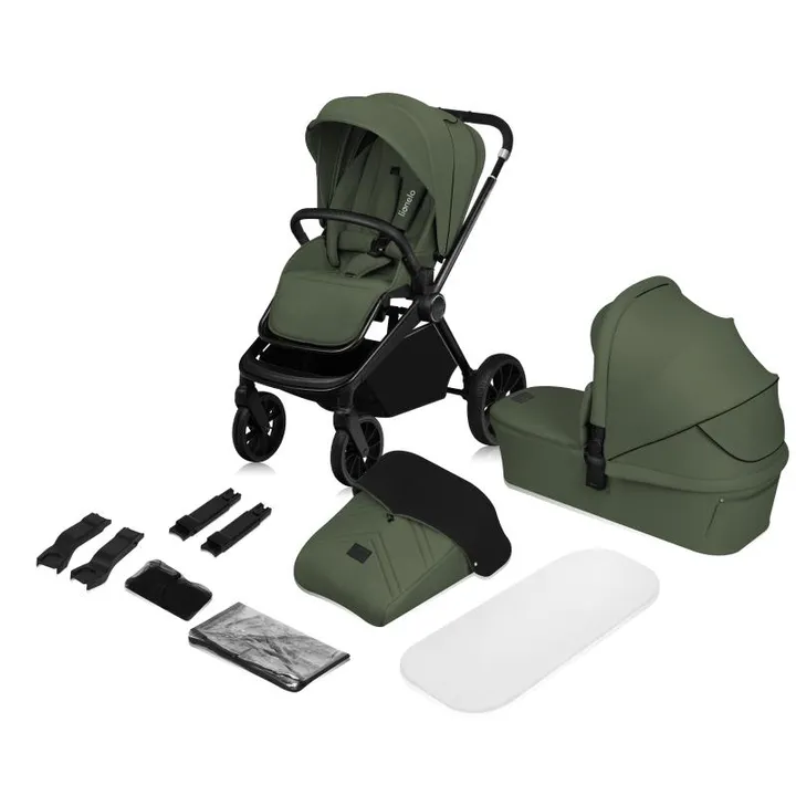 Універсальна коляска 2 в 1 Lionelo MIKA PLUS 2IN1 GREEN OLIVE — Photo 9