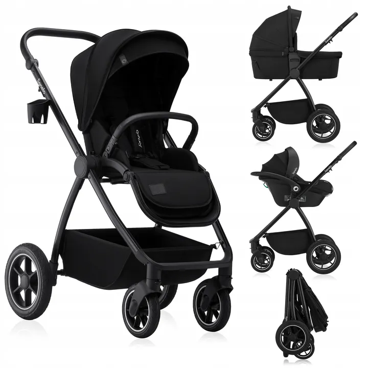 Універсальна коляска 3 в 1 Lionelo MERIL 3IN1 BLACK ONYX — Photo 5