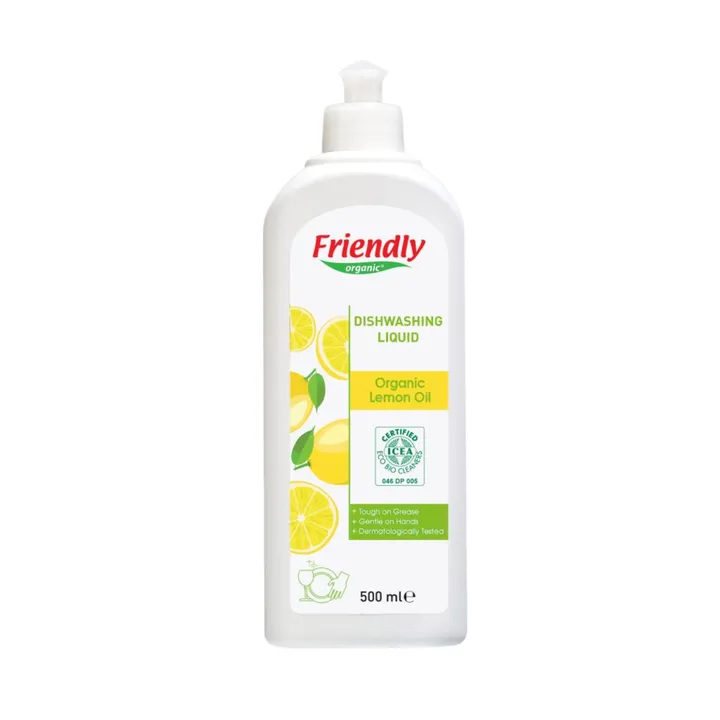 Органічний засіб для миття посуду Friendly Organic з лимонним соком 500 мл — Photo 15