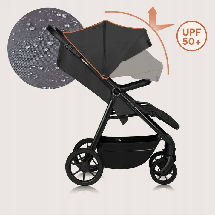 Прогулянкова коляска Lionelo MIRA GREY GRAPHITE — Photo 7