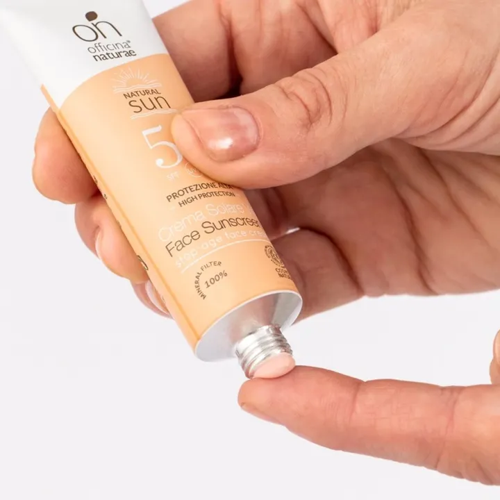 Органічний антивіковий сонцезахисний крем SPF 50 для обличчя Officina Naturae, 30 мл — Photo 13