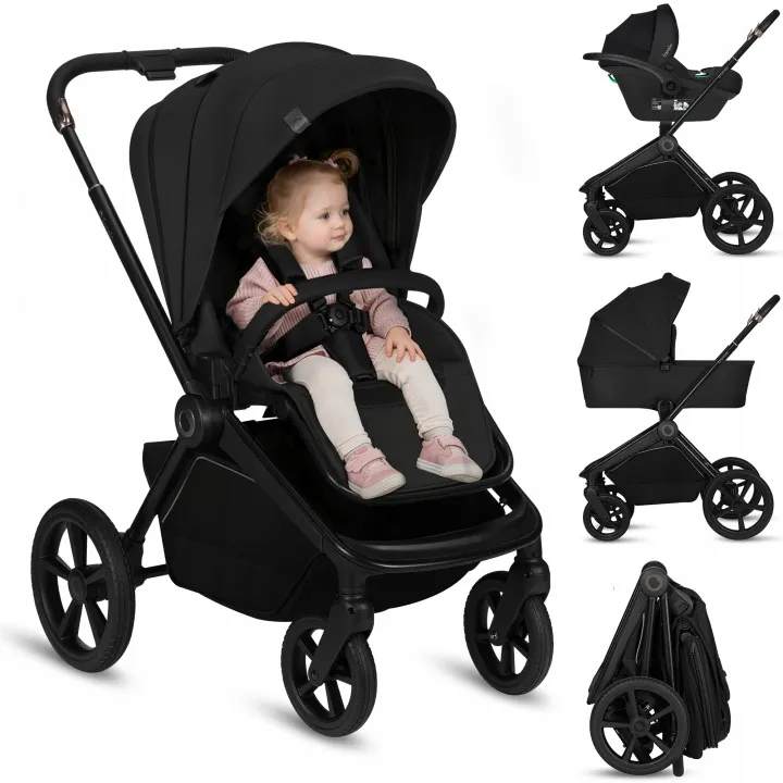 Універсальна коляска 3 в 1 Lionelo FREYA 3IN1 BLACK ONYX — Photo 9