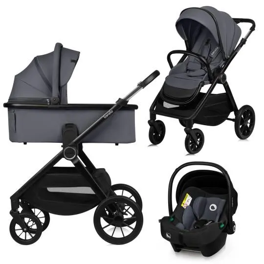 Універсальна коляска 3 в 1 Lionelo LAYLA 3IN1 GREY STONE — Photo 6