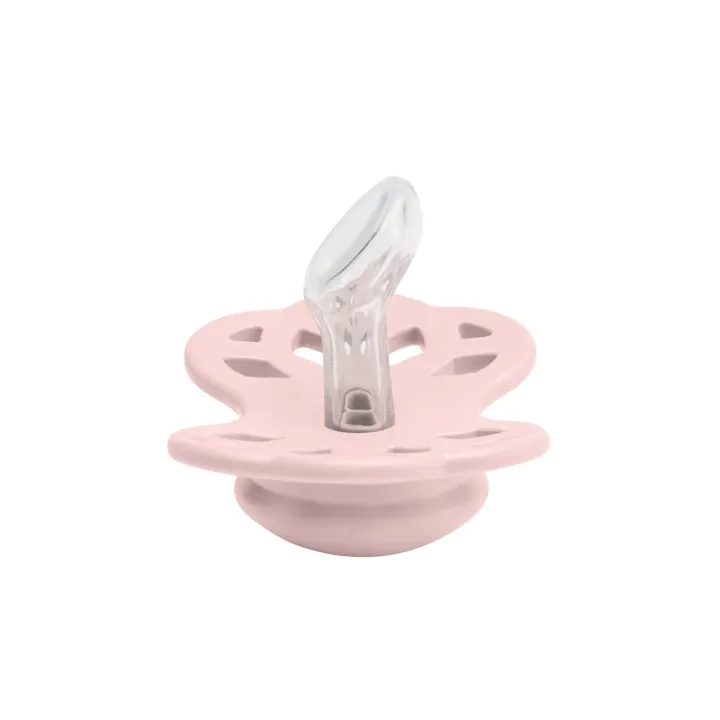 Соска пустушка BIBS Infinity Silicone Anatomical (анатомічна) – Blossom 0-6 міс. — Photo 3