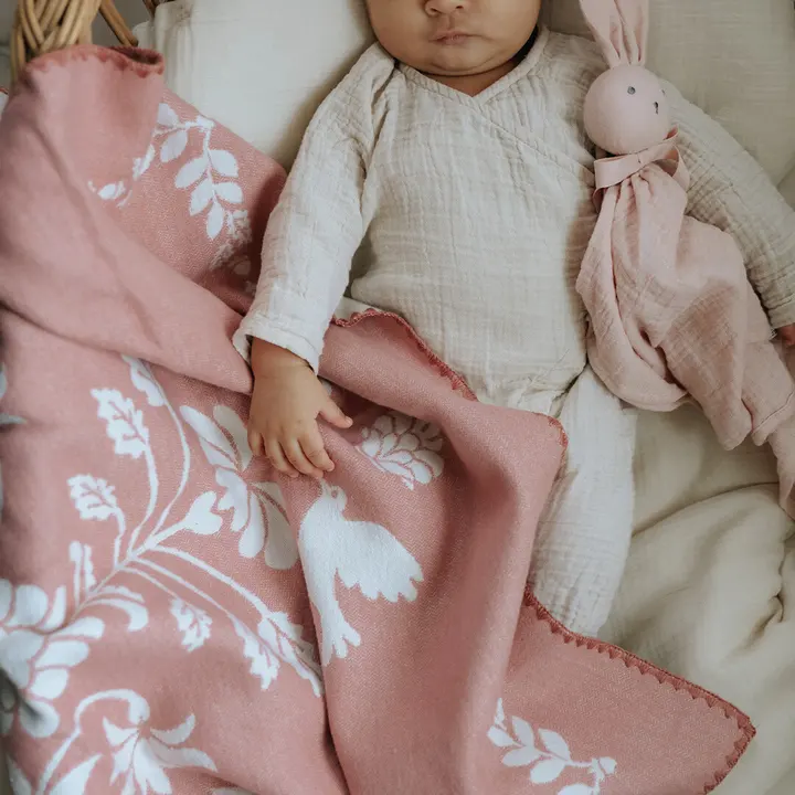  Плед Elodie Details Jacquard Blanket Mulberry Pink — Photo 14