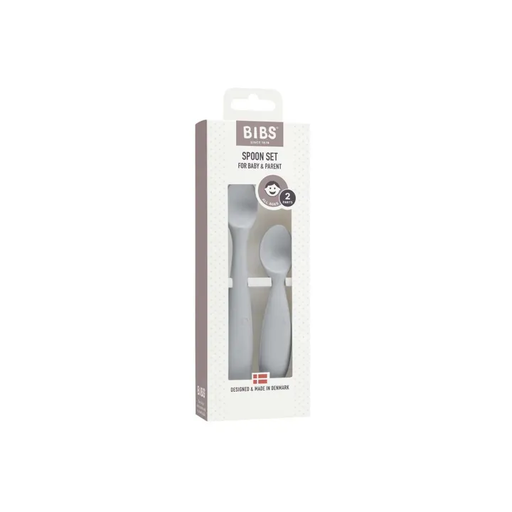 Набір дитячих ложок для годування BIBS Spoon Set Cloud (2 шт) — Photo 7