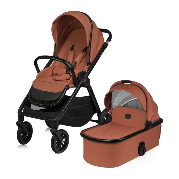Універсальна коляска 2 в 1 Lionelo LAYLA 2IN1 BROWN RUST — Photo 6