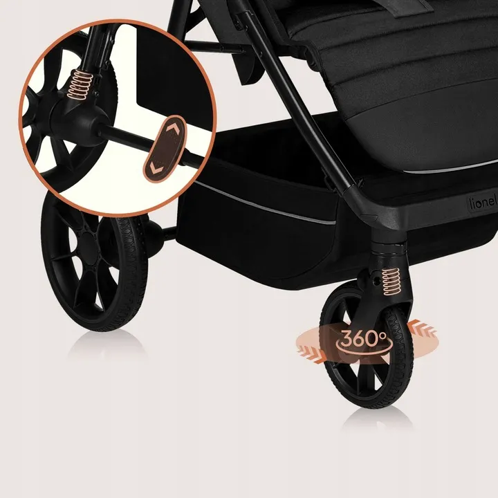 Прогулянкова коляска Lionelo MIRA GREY GRAPHITE — Photo 8