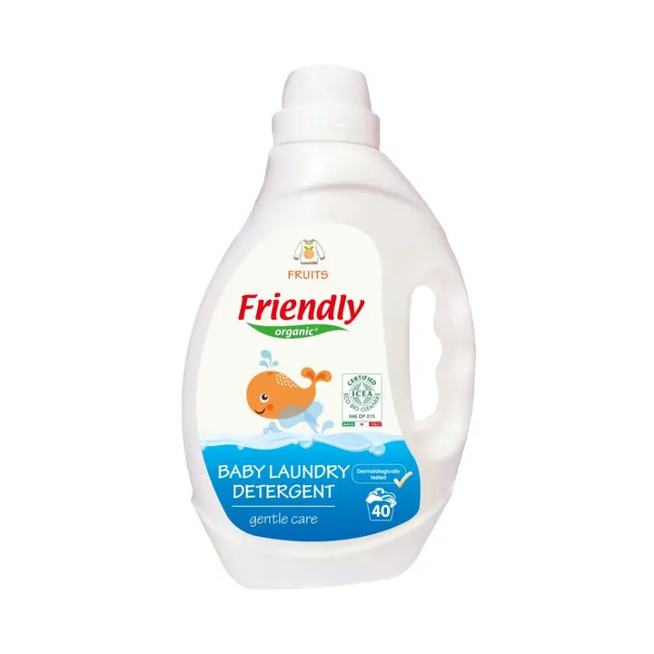Органічний рідкий пральний порошок Friendly Organic фрукти 2000 мл (40 прань) — Photo 11