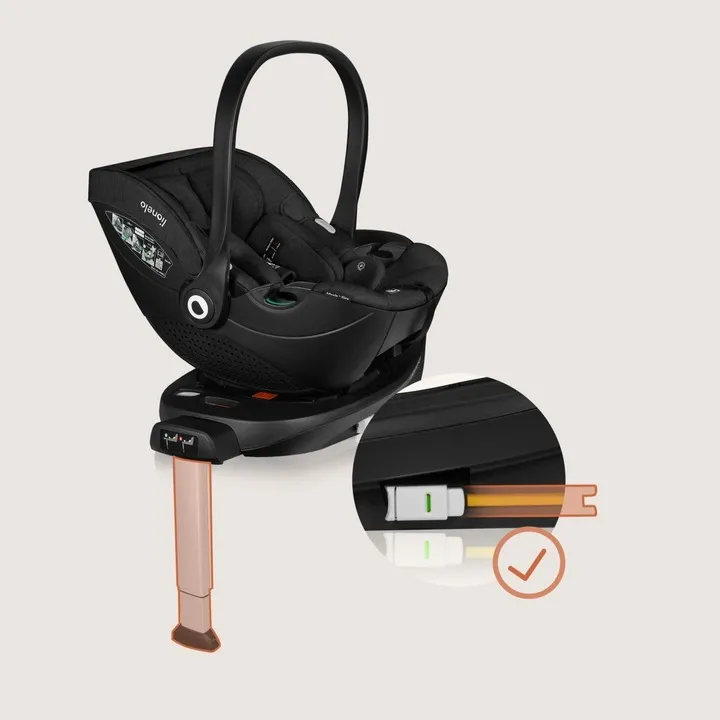 База з автокріслом Lionelo MOXIE I-SIZE SET BLACK CARBON — Photo 6