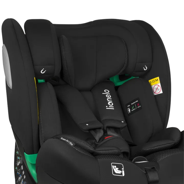 Дитяче автокрісло Lionelo BRAAM AIR I-SIZE BLACK CARBON — Photo 12