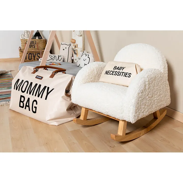 Крісло - гойдалка дитяче Childhome teddy white, арт. RCKTOW — Photo 29