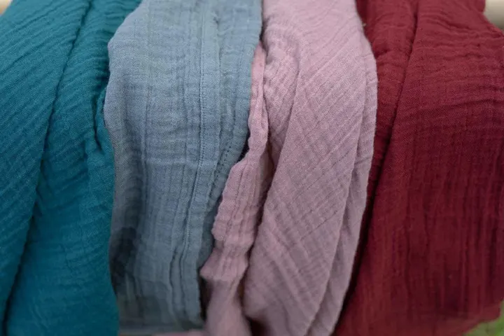 Муслінова тканина пелюшка BIBS Muslin Cloth 2 шт в упаковці 70*70 см Sand — Photo 25