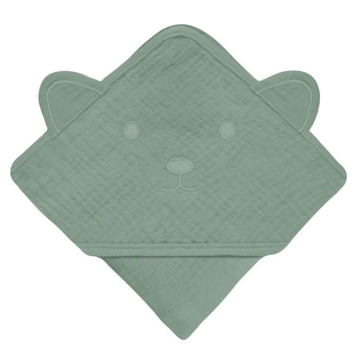 Рушник Lionelo MUSLIN HOODED TOWEL GREEN FOREST — Photo 2