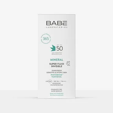 Дитячий сонцезахисний мінеральний флюїд Babe з фізичними фільтрами, пантенолом і пребіотиком spf 50 , 50 мл — Photo 6