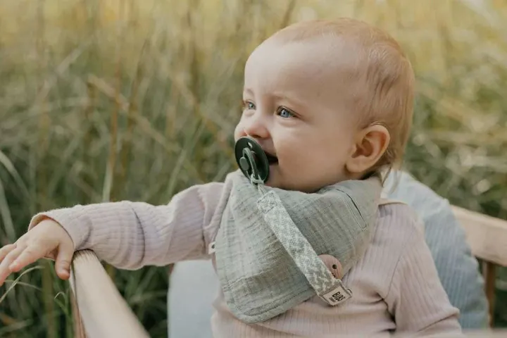 Мусліновий нагрудник BIBS Bandana Bib Sage — Photo 23