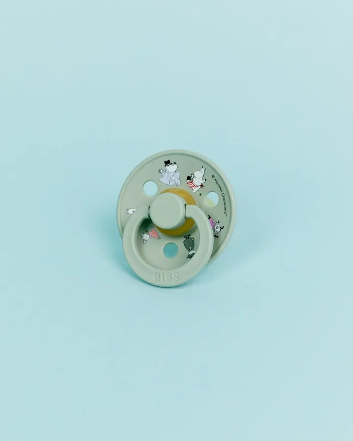 Пустушка BIBS x Moomins Colour Latex Round (кругла) Friends – Sage (6-18 міс) — Photo 9